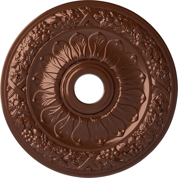 Ekena Millwork Swindon Ceiling Medallion (Fits Canopies up to 6 1/8"), 24"OD x 4"ID x 1 1/2"P, Copper Penny CM24SWCPS - main